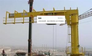 China Floor Pillar Mounted Slewing Jib Crane 3T 5T 360 Degree Rotating Customized Span wholesale