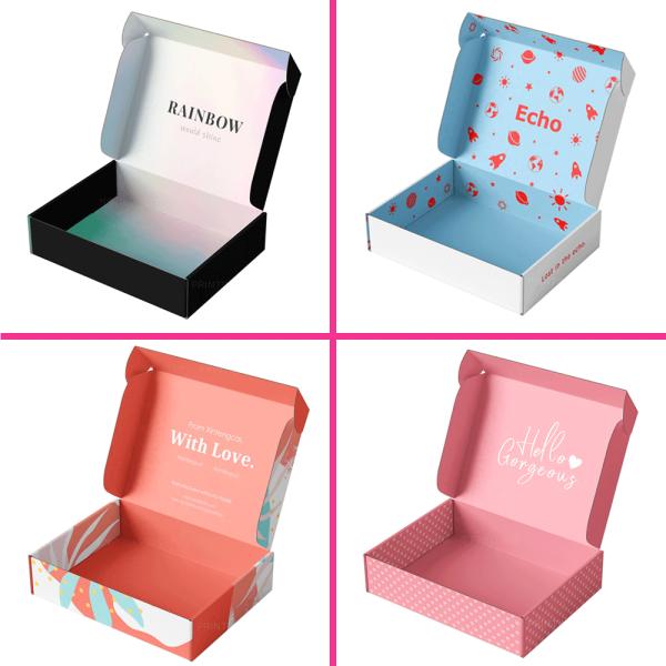 Double Printed Apparel Packaging Box Custom Paper Foldable Corrugated