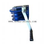 900kg Blue Worm Gear Winch Without Cable and Strap For Crane, Lifting Hand Winch