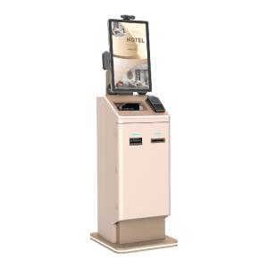 China Self Service Kiosk For Hotels With Printer QR Code Scanner Cash Recycler wholesale