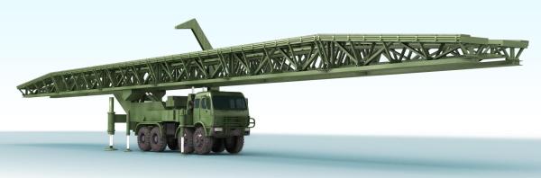 51m Large - Span Mechanized Bridge / Emergency Bridge With Flexibility, Simple