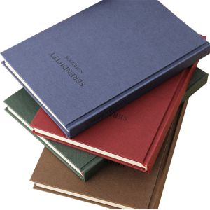 A5 Hardcover Journal Printing , cloth fabric Hardbound Journal Notebook