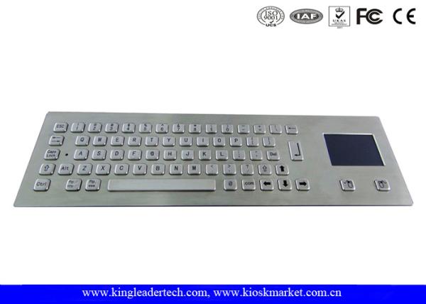 Quality 64 Keys Industrial Keyboard With Touchpad Laser Engraved Graphics PS/2 Or USB Interface for sale