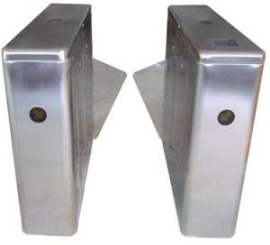 China ID Card High Capability Dual Way Stainless Retractable Flap Barrier for Bus Station RS485 wholesale