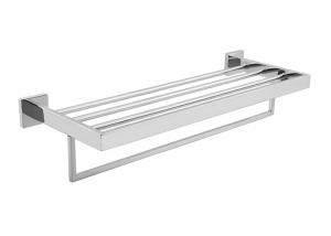 China Towel Shelf  Polished Bathroom Accessory Stainless Steel 304 Easy Installation wholesale