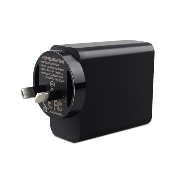 Quality AC DC Power Supply adapter 65W Type-C with QC 3.0 and Wireless Charging AU SAA Approved 100-240V Input for sale