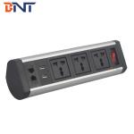Office power supply solution clamp on table top power socket with usb