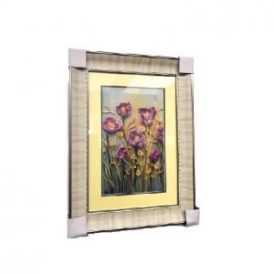 China Decor Dining Room Metal Frame Art ,  200x300mm  Gold / Silver  Picture Frame Art wholesale