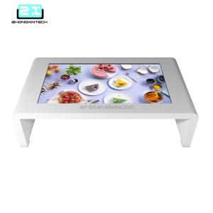 China Multi Language Support Digital LCD Interactive Touch Screen Coffee Table For Business wholesale