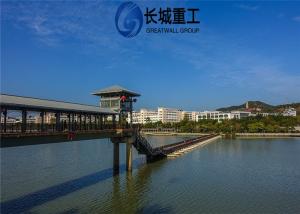 China Simple Structure Floating Pontoon Bridge Elegant Appearance Solidly Longevity on sale