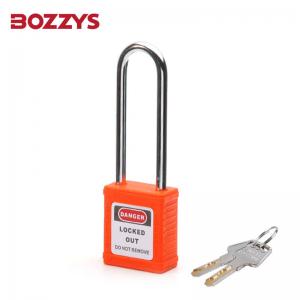 China ABS 76mm Steel Shackle Keyed Safety Padlock A3 Thin Shackle Padlock on sale