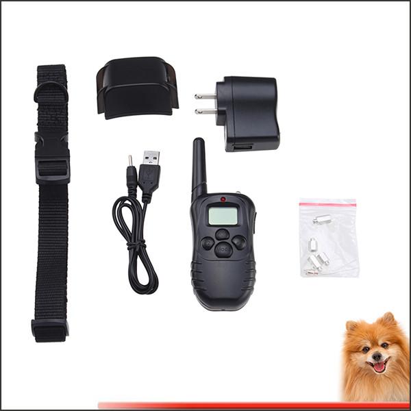Quality 300M Stop Dog Barking Collar LCD Mode Display Remote Control Pet Trainer Kit for sale