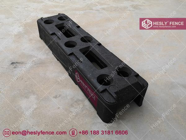 black rubber feet for temporary fence panels