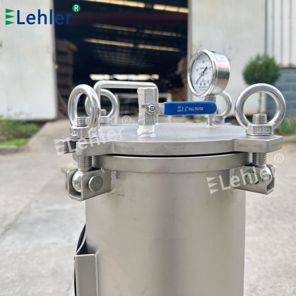 Bag Type Stainless Steel High Efficiency Pre Filtration Oil Filter With Housing For Edible Oil
