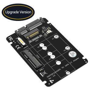 China 2 In 1 Combine M.2 NGFF Key B &amp; MSATA SSD To SATA3 Adapter LED Indicates Power Status wholesale