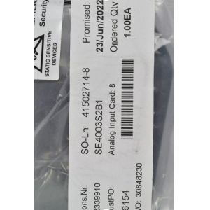 Emerson SE4003S2B1 DeltaV Analog Input Card 8