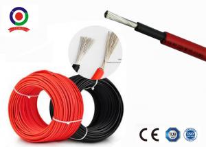 China TUV CE certificated DC single core PV1-F 6mm2 solar pv cable for solar panel on sale