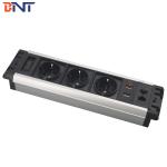 CE certificate intelligent built in desktop usb power socket with Schuko plug