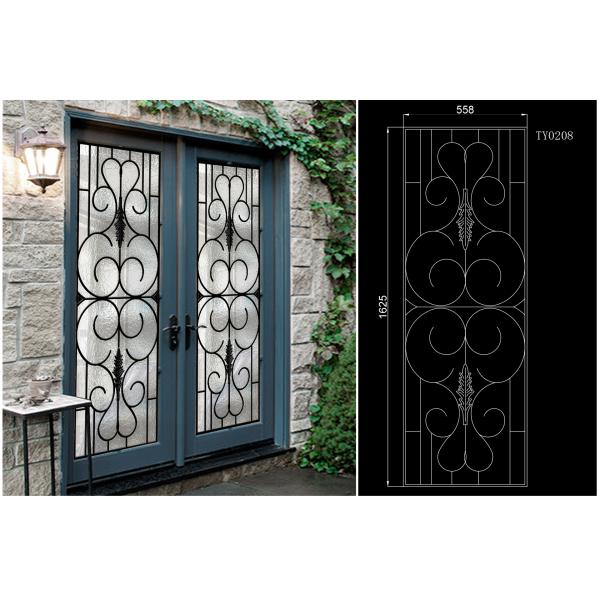 Custom Design Beveled Glass Door Panels , Building Decorative Glass Sheets