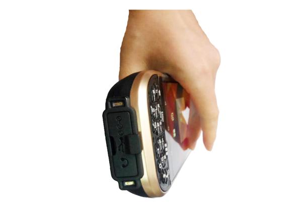 Quality Octa core1.3Ghz CPU Pocket PC PDA Small Barcode Scanner 5.5 inch LED Screen for sale