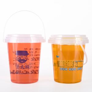China Customized Salad PP Plastic Cups With Handle With Carton Package wholesale