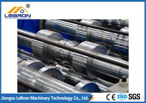 Blue Color Steel Structure Floor Deck Roll Forming Machine Delta PLC Control System