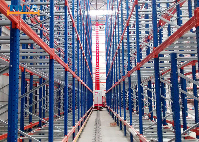 Smart ASRS Automated Storage Retrieval System , Industrial Warehouse Racking