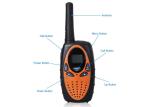 Multi Function USB Long Range Walkie Talkies With VOX Function Black Color