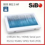 Room Controlling 7 Inch Android OS Angled Mounting Touch Screen With POE and RGB