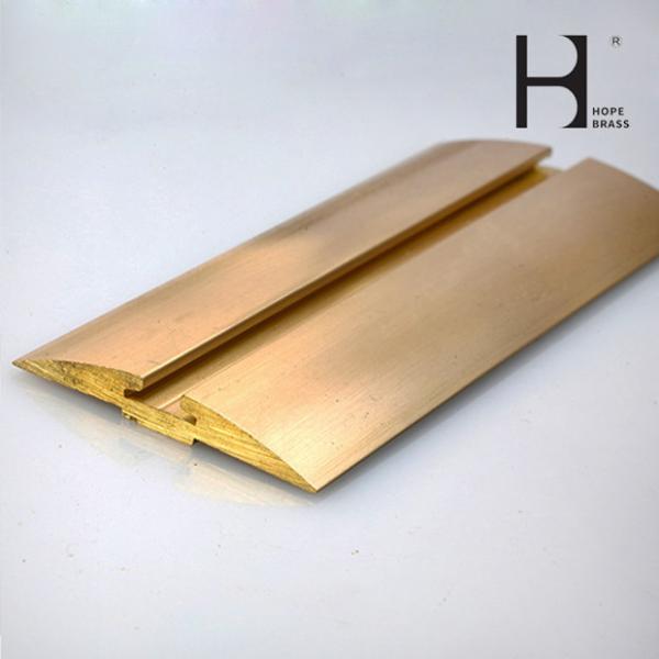 Golden 2m Length Hpb58-2 Brass Door Frame Chrome Plating Surface