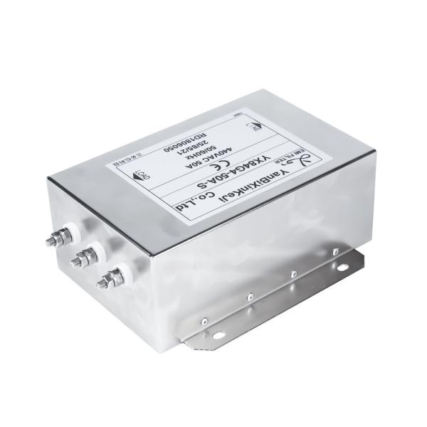 High Attenuation Type YX84G4 Three Phase Filter Three Line RFI Filter For Frequency Inverter