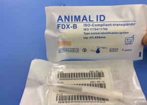 China Pet / Cat / Dog ISO Transponder Microchip Identification With 3 Stickers Injectable Transponders wholesale