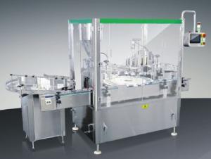 Automatic Bottle Filling Cap Screwing And Pressing Machine With Bottle Feeding Machine