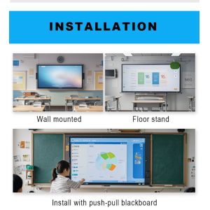 75 Inch LCD Interactive Smart Board Touch Digital Whiteboards Interactive