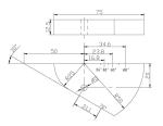Shape Ultrasonic Calibration Block Iiw V1 / Iiw Type 2 Calibration Block 1 Year