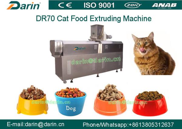 Quality DR70 SUS304 Multi function Cat Food Snacks Double Screw Processing Line for sale