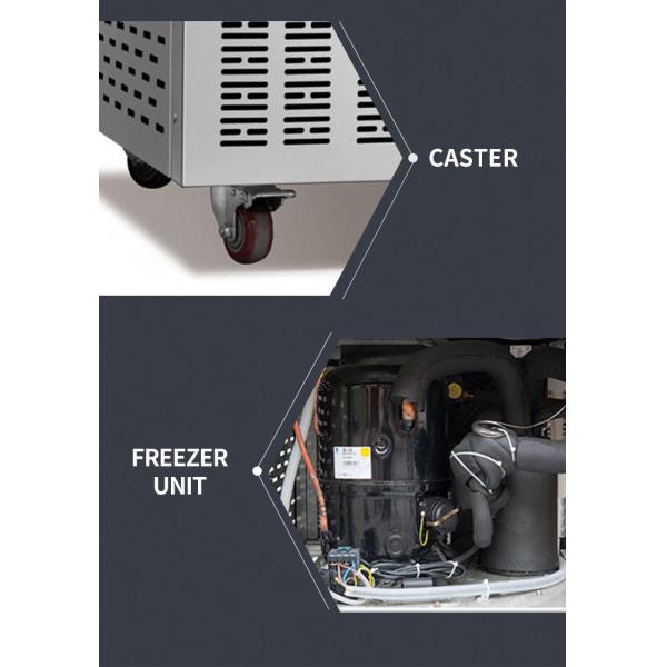 5 Trays Automatic Cold Storage Blast Freezer Chiller Countertop Defrost
