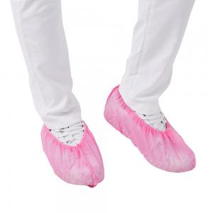 China Pink Rain Proof Non Skid Shoe Covers Disposable PP wholesale