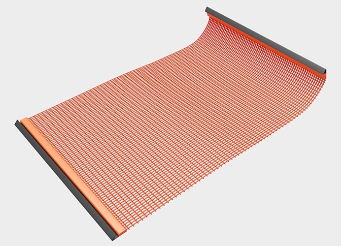 China Red Slotted Welded Polyurethane Screen Mesh With Hook wholesale