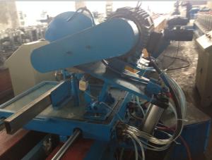 China Rain Spout PLC Control Downspout Pipe Roll Forming Machine With Single Chain Drive on sale