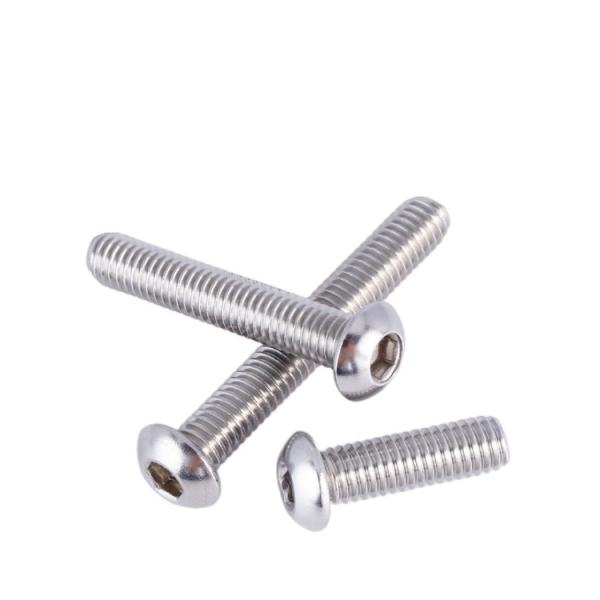 Quality OEM Customized ISO 7380 Stainless Steel M4 M5 M6 M8 M10 Hex Socket Button Head Screw for sale