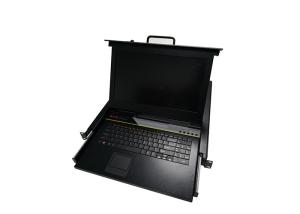 17 Inch LCD KVM Monitor Switch Long Using Life 4 Ports For 4 Computers