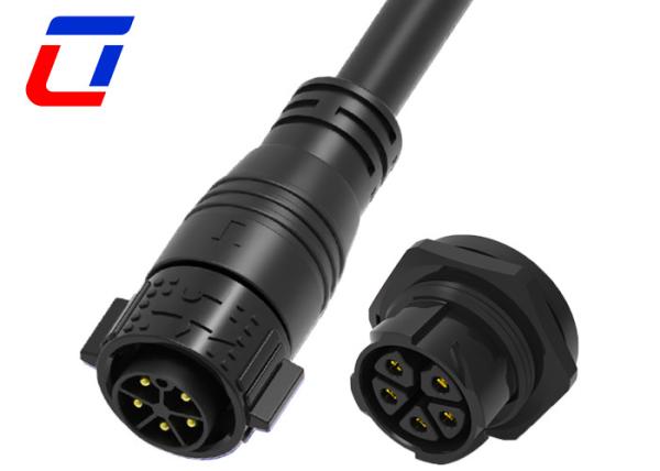Quality 5 Pin Circular Waterproof Power Connector M25 Power Cable Connector IP67 for sale