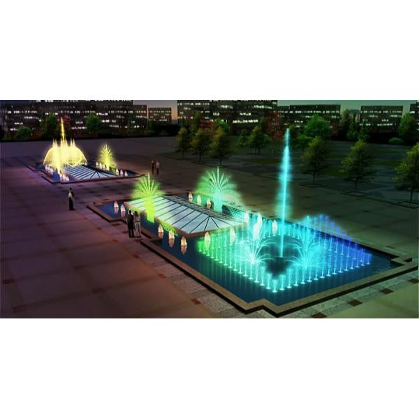 Multicolored Alternate Dancing Portable Fountain Stainless