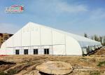 Movable White PVC Aluminum Expo TFS Curved Tent 40m Clear Span with Air