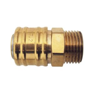 China Industrial Quick Release Air Pressure Quick Coupler , Air Line Quick Release Couplings Male Thread on sale
