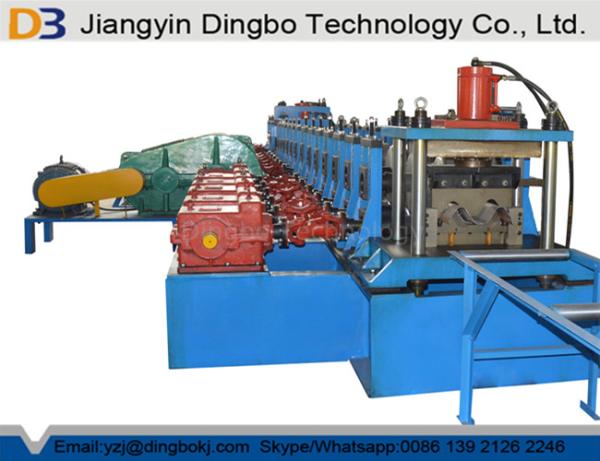 Quality 3 Wave Highway Guardrail Roll Forming Machine for Making Steel Highway Crash Barrier​ Profile with Hydraulic Cutting for sale