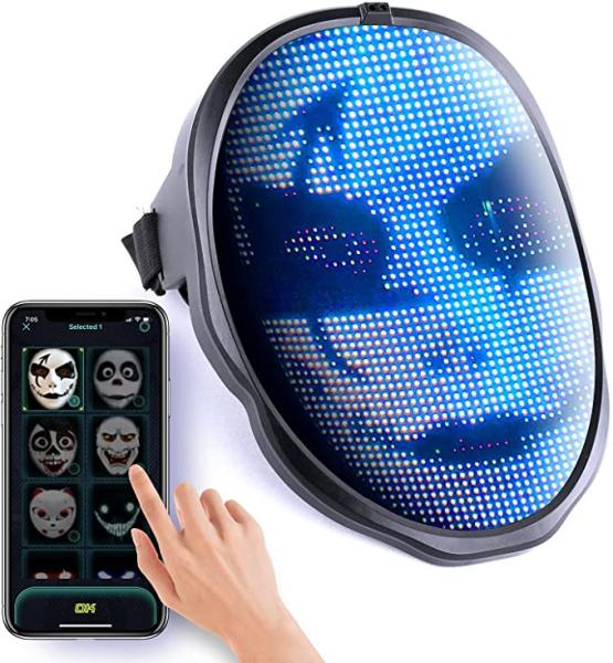 Quality App And Gesture Control Smart LED Face Mask Rechargeable for sale