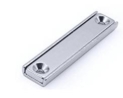 Quality NdFeB Neodymium Rectangular Pot Magnets with Counter Bore for sale