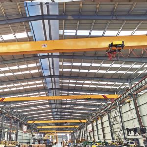 China High Working Class Single Girder Eot Crane With Electric Hoist on sale